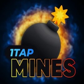 1Tap Mines online game logo by Turbo Games on spinorhino-casino.org