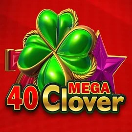 Official Slots logo: 40 Mega Clover by Amusnet Interactive at Spinorhino Casino