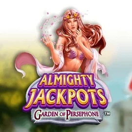 Almighty Jackpots: Garden of Persephone logo by Novomatic at Spinorhino Casino