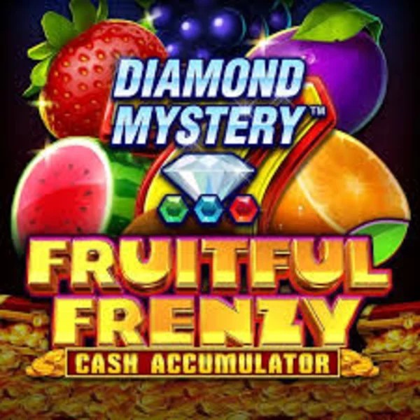 Diamond Mystery Fruitful Frenzy Cash Accumulator slot visual from Greentube available on spinorhino-casino.org
