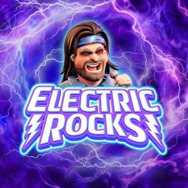 Electric Rocks online game logo by Inspired Gaming on spinorhino-casino.org