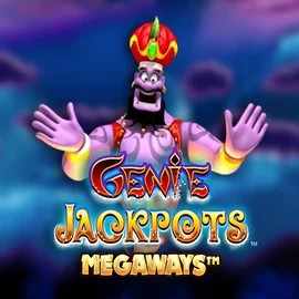 Genie Jackpots Megaways by Blueprint Gaming, showcased at spinorhino-casino.org – game logo