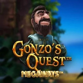 Gonzo's Quest Megaways logo – Slots by Red Tiger Gaming at Spinorhino Casino
