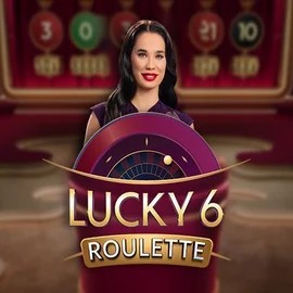 Lucky 6 Roulette online game logo by Pragmatic Play on spinorhino-casino.org