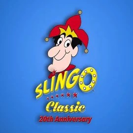 Slingo Classic 20th Anniversary slot logo by Slingo at Spinorhino Casino
