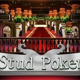 Stud Poker 3D online game logo by iSoftBet on spinorhino-casino.org