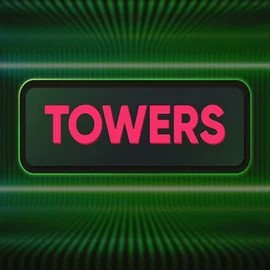 Towers slot logo by Turbo Games at Spinorhino Casino